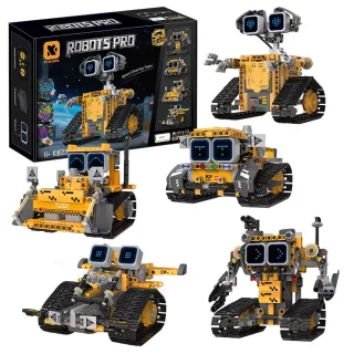 KY Blocks K96228 5-in-1 Robot Creative LED APP/RC Educational Programming Technical Toys Building Block Brick Assembly K