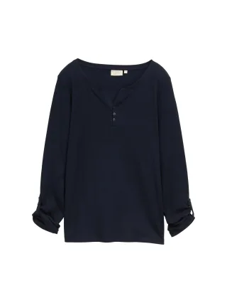 Tom Tailor - Langarmshirt mit Turn-Up-Funktion - Gr. - L