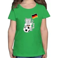 Shirtracer T-Shirt Fußball Katze Deutschland 2026 Fussball WM Fanartikel
