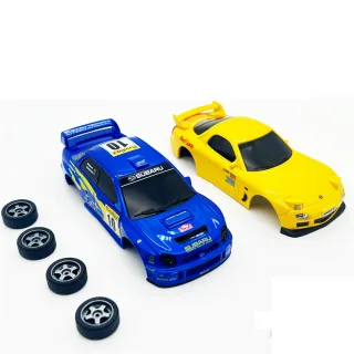 WHOOSH S1 S2 H1 H2 for Mazda Subaru Official 1/43 Drift RC Car Parts Body Shell Drift Racing Tires Wheels On-Road Vehicl