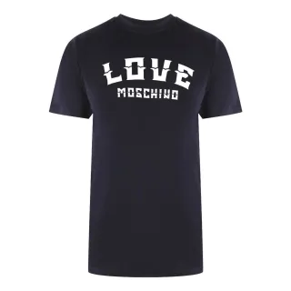 Love Moschino - T-Shirt für Herren, Logo (Dunkles Marineblau)