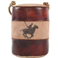 Kobolo Türstopper POLO mit Griff aus Canvas und Leder 26x18cm (1 Stück)