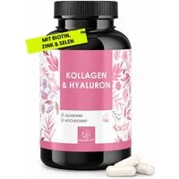 Naturalkraft Kollagen & Hyaluron mit Biotin, Zink & Vitamin C – 180 Kapseln Kapseln, 149 g
