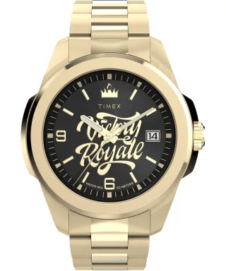 Timex X Fortnite Essex Gold Herren Armbanduhr TW2Y47200