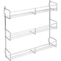 Metaltex Gewürzboard 3- Etagen Gewürzregal, 1-tlg., verchromtes Metall