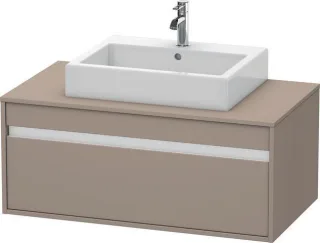 Duravit Ketho Konsolenwaschtischunterbau wandhängend Basalt Matt 1000x550x426 mm - KT669504343 KT669504343