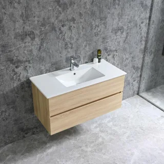 Neuesbad Serie 70 Waschtischset B:100, T:46, H:50cm, holz NBHT10100