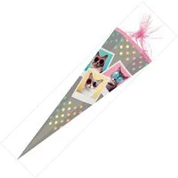 Nestler Schultüte Nestler Schultüte Cool Cats eckig mit Tüllverschluss 85cm