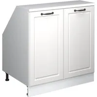 Vicco Kommode Rion, Weiß Landhaus/Weiß, 80 x 81.6 cm mit 2 Türen, Schrankkorpu... (1 St)