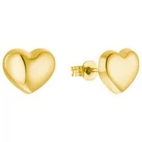 Amor Paar Ohrstecker Golden Hearts (2-tlg)
