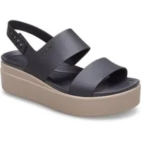 Crocs Brooklyn Low Wedge Keilsandalette, Sommerschuh, Sandale, Keilabsatz, mit modischer Plateausohle