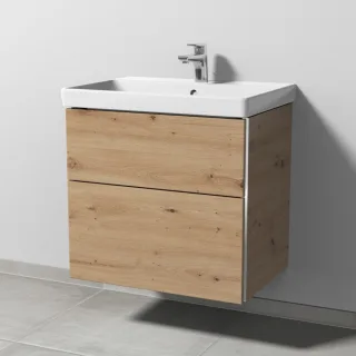 Sanipa 3way Waschtischunterbau zu Villeroy & Boch Avento Waschtisch mit 2 Auszügen, Eiche Natural-To BR62285