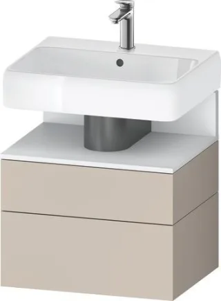 Duravit Qatego Waschtischunterbau wandhängend Taupe Matt 590x470x590 mm - QA4393018910010 QA4393018910010