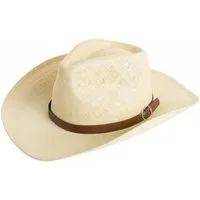 Caspar Cowboyhut HT009 Herren Hut mit braunem Gürtelband
