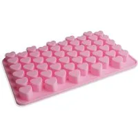 wisefood Backform Silikonform Herzen - pink 18x10,5x1cm, (1-tlg)