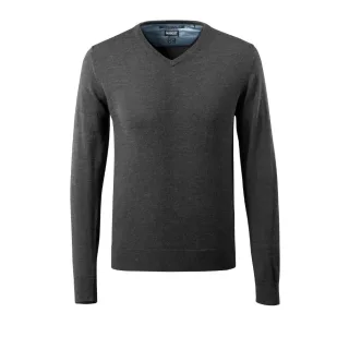 MASCOT Herren Strickpullover FRONTLINE Dunkelanthrazit / Hellgrau-meliert L - 50635-989-18088-L