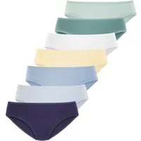 Vivance Jazz-Pants Slips (7er-Pack) aus weicher Baumwollqualität mit feiner Spitzeneinfassung