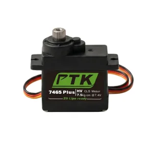 PTK 7465Plus 7.5kg Metal Gear Digital RC Servo for High-Speed Fixed-Wing RC Helicopters 1/8 1/10 Remote Control Car Mode
