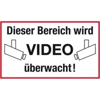 Conmetall Warnschild Conmetall Hinweisschild Dieser Bereich wird Video