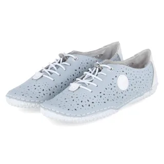 Rieker Barfußschuhe - Gr. 37 - Blau - Leder und Synthetik