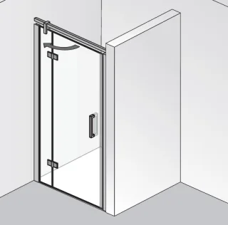HSK Atelier Plan Drehtür an Nebenteil in Nische 17018xxx