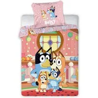 BrandMac Babybettwäsche Bluey Familie Baby Bettwäsche Set 2 tlg. 100x135 cm 40x60cm Baumwolle, 2 teilig, Langlebig