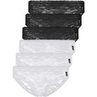 like it! Bikinislip 6er Pack Minislip Lisa (Packung, 6-St) Slip komplett aus weicher und sanfter Spitze