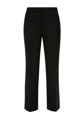 s.Oliver BLACK LABEL - Regular: Stoffhose aus Viskosemix schwarz - Gr. - 48/REG