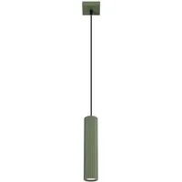 SOLLUX lighting Hängeleuchte Pendelleuchte Karbon 1 Olivgrün, Nicht enthalten