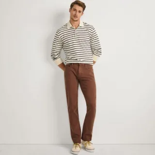 Performance-Jeans mit 4-Wege-Stretch für Herren, Slim Fit, Herren, size: regular, Braun, Elasthan/Baumwoll-Mischung, by Lands' End