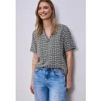 STREET ONE Kurzarmbluse mit All-Over Print