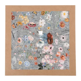 prince bowtie - Einstecktuch Blume m-grau - Gr. - OS