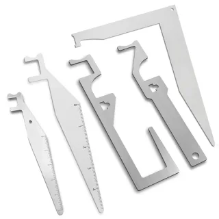 5PCS Stainless Steel Multi-Functional Pry Bar Tool Ergonomic Handle Waterproof Design Nail Puller Bottle Opener Portable