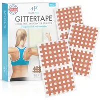 Health Press Kinesiologie-Tape Gittertape Cross Tape hautfreundliche Gitterpflaster (40-St) hohe Klebekraft, lange Haftdauer