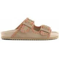 Colors of California Suede sandal with stitchings Schlappen