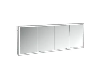 emco LED-Lichtspiegelschrank prime Facelift Unterputz, 2000 mm, 4-türig, IP 20 Rückwand verspiegelt 949706299