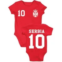 Youth Designz Kurzarmbody Serbien Kinder Baby Body Strampler mit trendigem Motiv