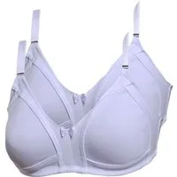 Toker Collection® Bügelloser BH Damen BH ohne Bügel aus weicher Baumwollmischung mit Modal (Sparset, 2er-Pack) ohne Bügel
