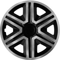 NRM Radkappe ACTION 14 Zoll in Graphite/Schwarz, 14 in Zoll, (4-St) Radzierblenden für Stahlfelgen Zweifarbige Radkappen Satz 4er Set 14"