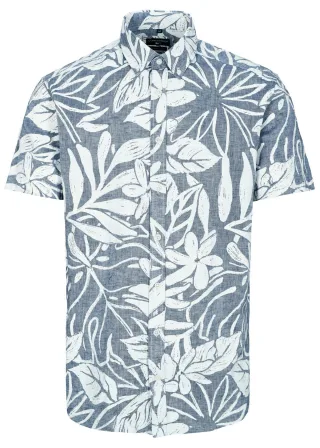 COMMANDER Finest Clothing - Hemd, 1/2 Arm blue navy - Gr. - XXL