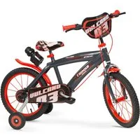 Toimsa Bikes Kinderfahrrad 16 Zoll Kinder Jungen Mädchen Fahrrad Kinderfahrrad Kinderrad Vulcano, 1 Gang, Stützräder, Trinkflasche
