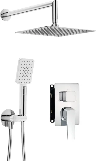 Neuesbad Serie 660 Chrom Unterputz-Duschset mit Smart-Box NB1DEBXYZ0QLM1