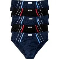 bonprix Maxislip (Packung, 5-St) klassisch geschnittene Passform, sportive Optik, aus Baumwolle