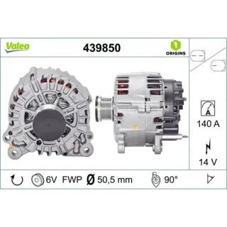 Valeo Generator  140A Audi Seat Skoda VW 439850