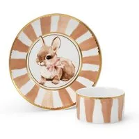 Elodie Kindergeschirr-Set Porzellan-Set - Bunny Darling (2-tlg), 1 Personen, Porzellan