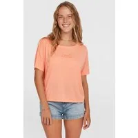 O'Neill T-Shirt Essentials Script T-Shirt mit U-Ausschnitt, in Drape-Optik