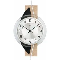 AMS Wanduhr W9551 (Quarzuhr,Holz,Wohnzimmer,Esszimmer,Küche,Made in Germany,Büro,Flur)