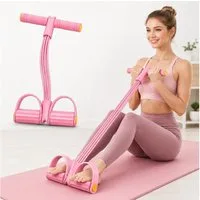FELIXLEO Multitrainer Bauchtrainer mit Pedal-Widerstandsband, 6 Röhren, (1-St)