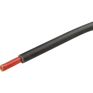 HERTH&BUSS Kabel, FLYY, 1-adrig, 50m schwarz/rot - 51275139000