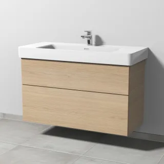 Sanipa 3way Waschtischunterbau zu Laufen Pro S Waschtisch mit 2 Auszügen, Eiche-Nordic SM77048